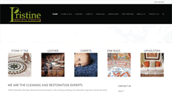 Desktop Screenshot of pristinespecialtycleaning.com